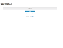 Tablet Screenshot of izzatiaqilah.blogspot.com