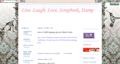 Desktop Screenshot of livelaughlovescrapbookstamp.blogspot.com