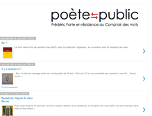 Tablet Screenshot of poete-public.blogspot.com