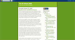 Desktop Screenshot of learn-debt-consolidation.blogspot.com