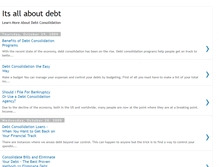 Tablet Screenshot of learn-debt-consolidation.blogspot.com