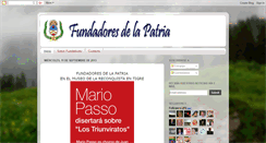 Desktop Screenshot of fundadoresdelapatria.blogspot.com