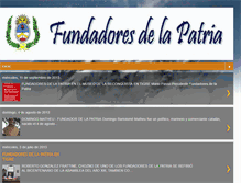 Tablet Screenshot of fundadoresdelapatria.blogspot.com