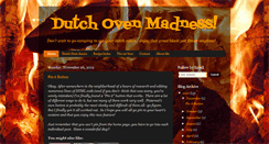 Desktop Screenshot of dutchovenmadness.blogspot.com