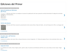 Tablet Screenshot of edicionesdelprimor.blogspot.com