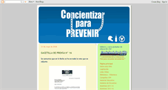Desktop Screenshot of concientizarparaprevenir.blogspot.com