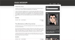 Desktop Screenshot of deadlymetaphor.blogspot.com