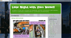 Desktop Screenshot of latenightwithzamwesell.blogspot.com