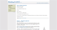 Desktop Screenshot of moithinkingoutloud.blogspot.com