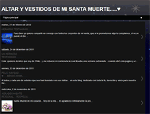 Tablet Screenshot of angelfeluzmisantamuerte.blogspot.com