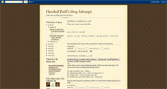 Desktop Screenshot of harsshal.blogspot.com