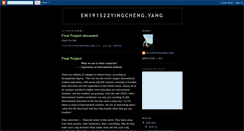 Desktop Screenshot of en191s22yingchengyang.blogspot.com