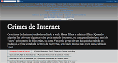 Desktop Screenshot of crimesdeinternet.blogspot.com