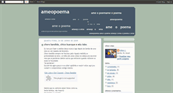 Desktop Screenshot of ame-o-poema.blogspot.com