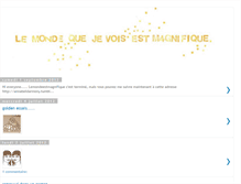Tablet Screenshot of lemondeestmagnifique.blogspot.com