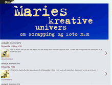 Tablet Screenshot of marieskreativeunivers.blogspot.com