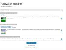 Tablet Screenshot of fundacionsiglo23.blogspot.com