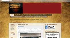 Desktop Screenshot of leatherwooddesignco.blogspot.com