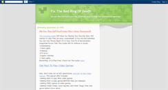 Desktop Screenshot of fixtheredringofdeath.blogspot.com