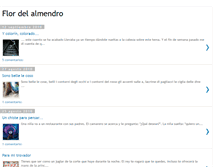 Tablet Screenshot of flordelalmendro.blogspot.com