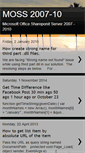 Mobile Screenshot of moss2007-10.blogspot.com