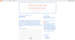 Desktop Screenshot of delicatedesignsbyshelly.blogspot.com