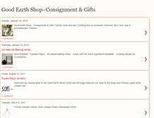 Tablet Screenshot of goodearthconsignmentandgifts.blogspot.com