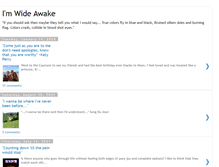 Tablet Screenshot of imwideawake.blogspot.com