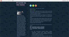 Desktop Screenshot of elsonidodemismanos.blogspot.com