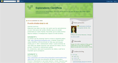 Desktop Screenshot of exploradorescientficos.blogspot.com