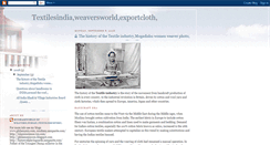 Desktop Screenshot of indianhandlooms.blogspot.com