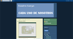 Desktop Screenshot of nuestrafuerzacadaunodenosotros.blogspot.com