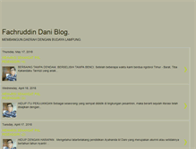 Tablet Screenshot of fachruddindani.blogspot.com