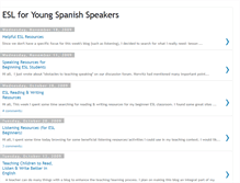 Tablet Screenshot of eslforyoungspanishspeakers.blogspot.com