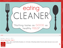 Tablet Screenshot of eatingcleaner.blogspot.com