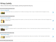 Tablet Screenshot of krissylately.blogspot.com