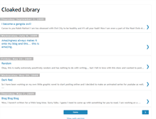 Tablet Screenshot of cloakedlibrary.blogspot.com
