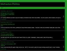 Tablet Screenshot of methactonpolitics.blogspot.com