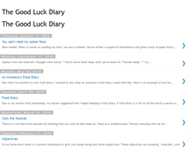 Tablet Screenshot of goodluckdiary.blogspot.com