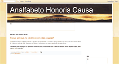 Desktop Screenshot of analfabetohonoriscausa.blogspot.com