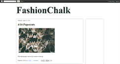 Desktop Screenshot of fashionchalk.blogspot.com