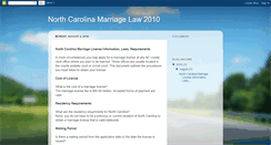 Desktop Screenshot of ncmarriagelaw.blogspot.com
