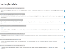 Tablet Screenshot of incomplexidade.blogspot.com