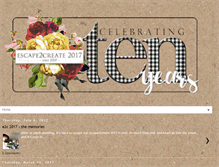 Tablet Screenshot of escape2create.blogspot.com