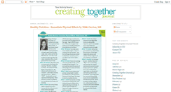 Desktop Screenshot of creatingtogetherjournal.blogspot.com
