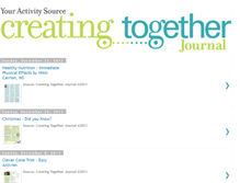 Tablet Screenshot of creatingtogetherjournal.blogspot.com