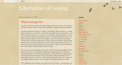 Desktop Screenshot of liberationoflosing.blogspot.com