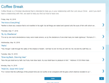 Tablet Screenshot of coffeebreakdevotional.blogspot.com
