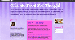 Desktop Screenshot of orlandofoodforthought.blogspot.com