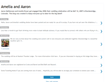 Tablet Screenshot of ameliaandaaron.blogspot.com